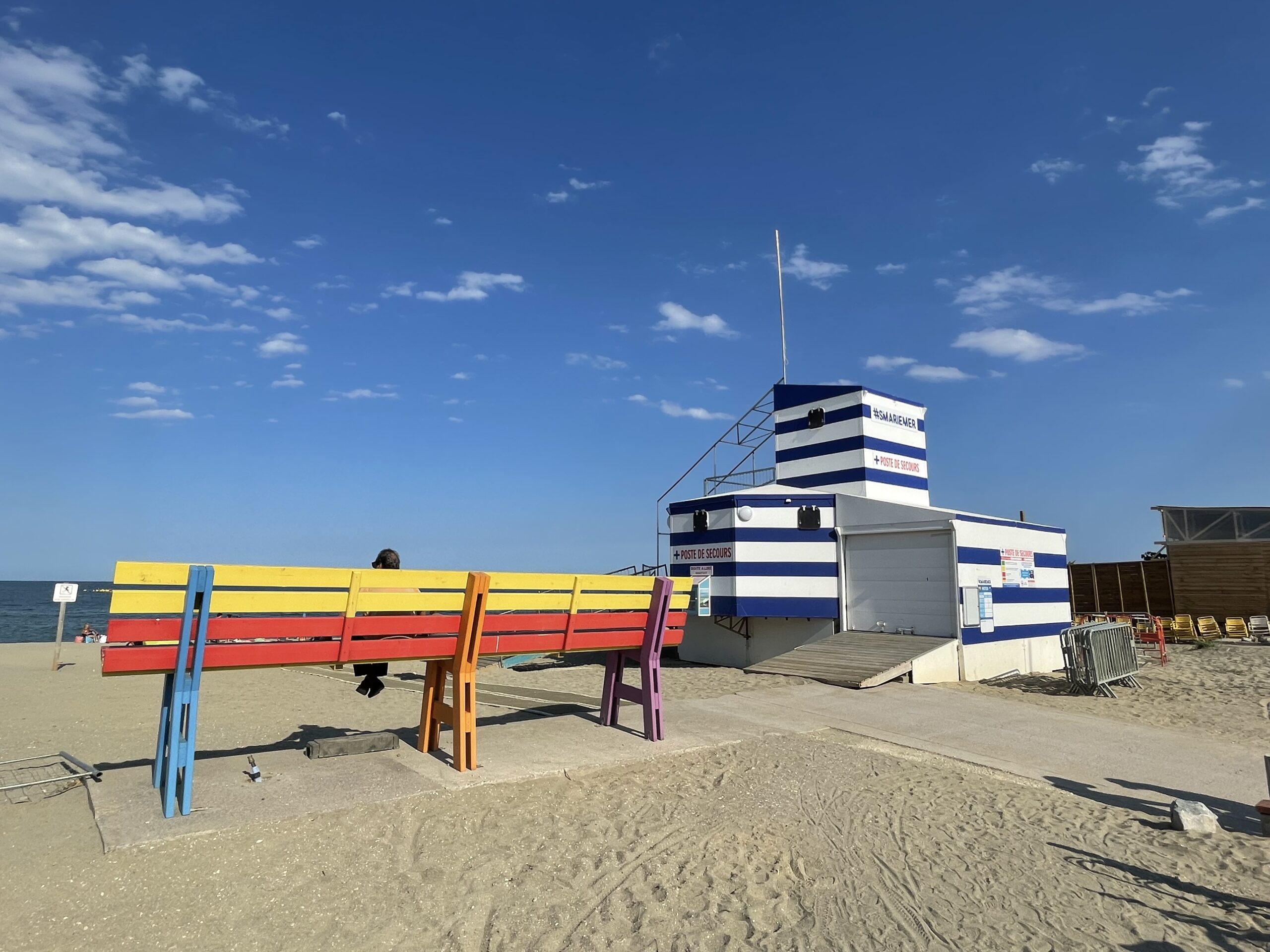 Banc à la plage